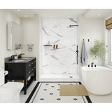 Manhattan Glue-up Wall Tiles 15.75 x 31.5 in. In Smooth Marble Glacier