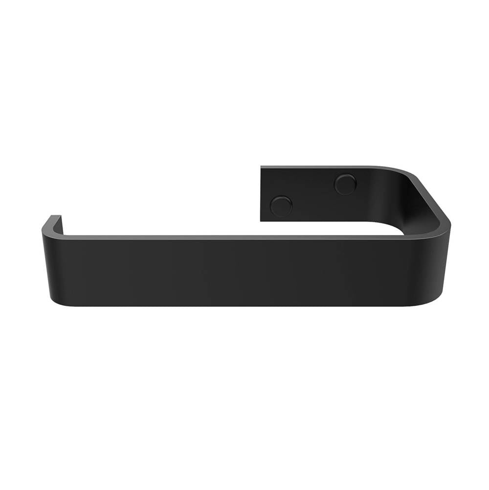 Manhattan Toilet Paper Holder in Matte Black