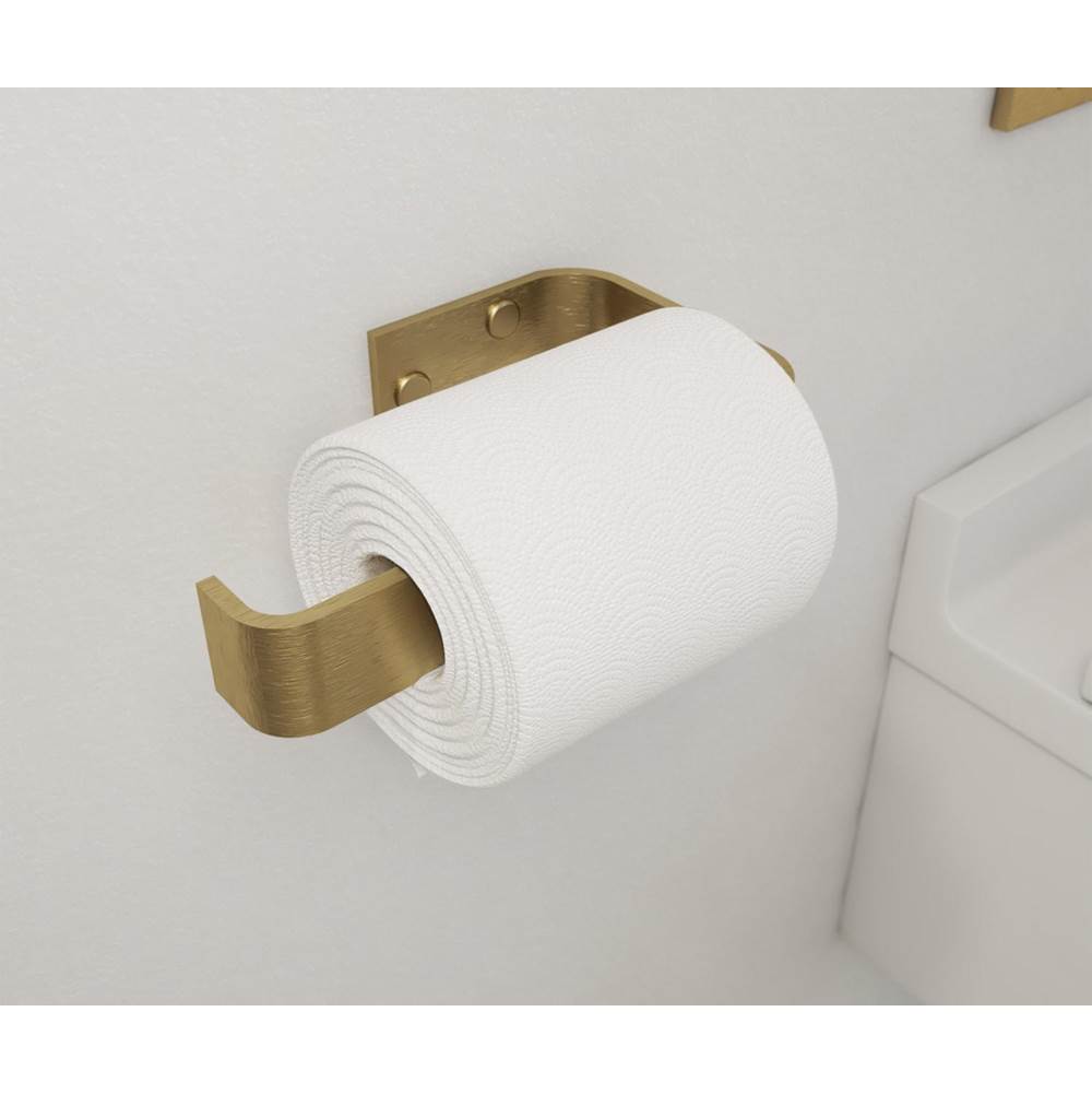 Manhattan Toilet Paper Holder in Brushed Gold