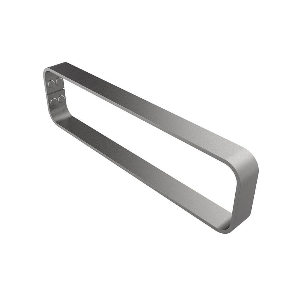 Manhattan Vertical Hand Towel Holder in Brushed Chrome