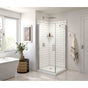 Maax - Manhattan Square 36 x 36 x 72 in. 6mm Pivot Shower Door for Corner Installation with Clear glass & Square Handle in Chrome