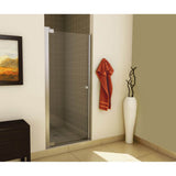 Madono 34.5-36.5 x 67 in. 6 mm Pivot Shower Door for Alcove Installation with Clear glass in Chrome
