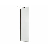 Reveal 71 Return Panel for 32 in. Base with Clear glass in Dark Bronze