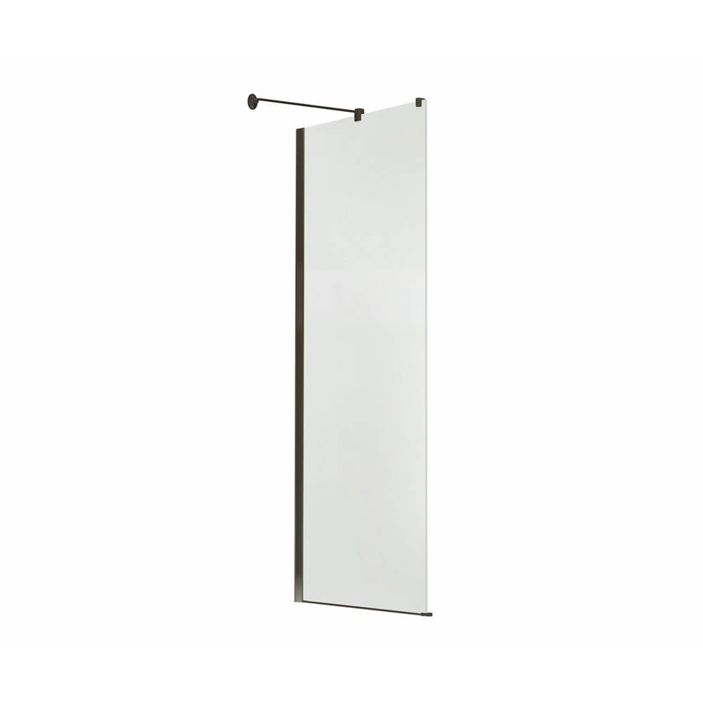 Reveal 71 Return Panel for 34 in. Base with Clear glass in Dark Bronze