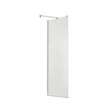 Reveal 71 Return Panel for 36 in. Base with Clear glass in Brushed Nickel