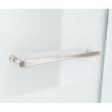 Reveal 71 41.5-44.5 x 71.5 in. 8mm Pivot Shower Door for Alcove Installation with Clear glass in Brushed Nickel