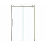 Halo 44.5-47 x 78.75 in. 8mm Sliding Shower Door for Alcove Installation with Clear glass in Brushed Nickel