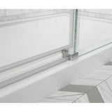 Odyssey SC 60'' x 32'' x 78'' 8mm Sliding Shower Door for Corner Installation with Clear glass in Chrome