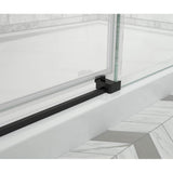 Odyssey SC 48'' x 32'' x 78'' 8mm Sliding Shower Door for Corner Installation with Clear glass in Matte Black