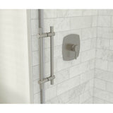Odyssey SC 48'' x 32'' x 78'' 8mm Sliding Shower Door for Corner Installation with Clear glass in Brushed Nickel