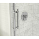 Odyssey SC 60'' x 32'' x 78'' 8mm Sliding Shower Door for Corner Installation with Clear glass in Chrome
