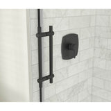 Odyssey SC 48'' x 32'' x 78'' 8mm Sliding Shower Door for Corner Installation with Clear glass in Matte Black