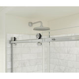Odyssey SC 60'' x 32'' x 78'' 8mm Sliding Shower Door for Corner Installation with Clear glass in Chrome