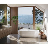 Maax - Ommu 6732 Acrylic Freestanding Center Drain Bathtub in White - White