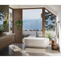 Maax - Ommu 6732 Acrylic Freestanding Center Drain Bathtub in White - White