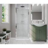 Maax - Pivolok 23-24.75 x 64.5 in. Pivot Shower Door for Alcove Installation with Raindrop glass in Chrome