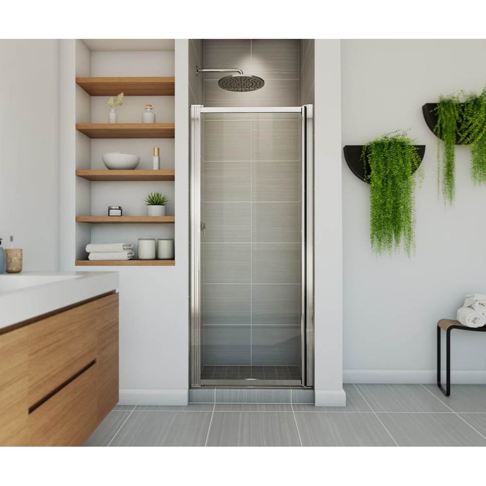 Maax - Pivolok 27-28.75 x 64.5 in. Pivot Shower Door for Alcove Installation with Clear glass in Chrome