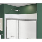 Polar 42-47.5 x 68 in. Bypass Shower Door for Alcove Installation with Raindrop glass in Chrome