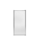 Polar Pivot 27-28.75 x 64.5 in. Pivot Shower Door for Alcove Installation with Raindrop glass in Chrome
