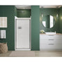 Maax - Polar Pivot 33-34.75 x 64.5 in. Pivot Shower Door for Alcove Installation with Raindrop glass in Chrome