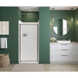 Maax - Polar Pivot 31-32.75 x 64.5 in. Pivot Shower Door for Alcove Installation with Raindrop glass in Chrome