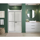 Maax - Polar 42-47.5 x 68 in. Bypass Shower Door for Alcove Installation with Raindrop glass in Chrome