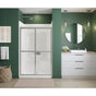 Maax - Polar 42-47.5 x 68 in. Bypass Shower Door for Alcove Installation with Raindrop glass in Chrome