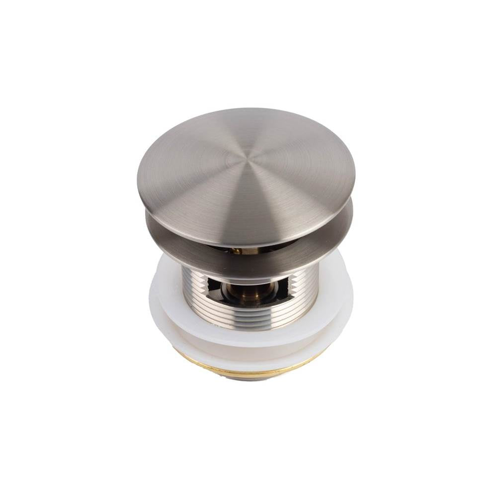 Maax - Bathtub Pop-Up Metal Drain in Brushed Nickel - Brushed Nickel