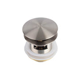 Maax - Bathtub Pop-Up Metal Drain in Brushed Nickel - Brushed Nickel