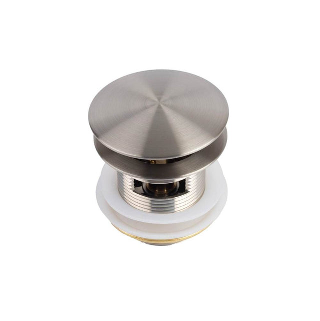 Maax - Bathtub Pop-Up Metal Drain in Brushed Nickel - Brushed Nickel