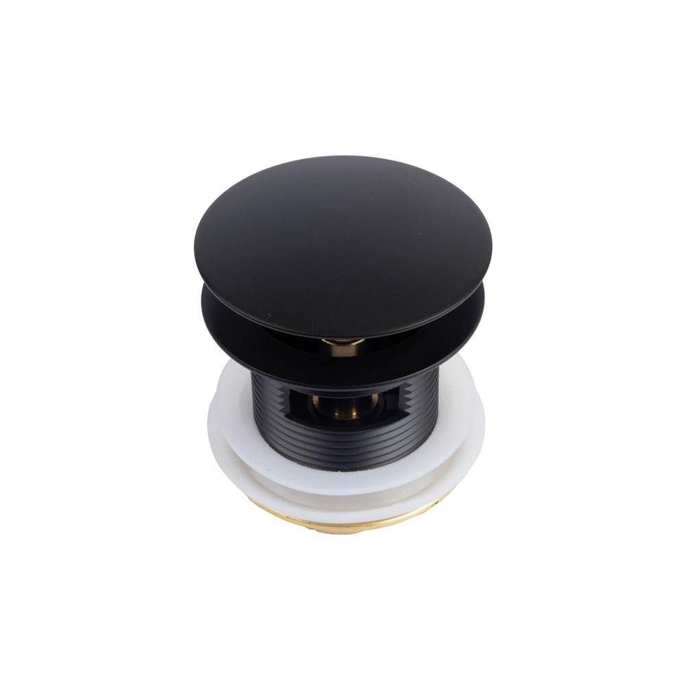 Maax - Bathtub Pop-Up Metal Drain in Matte Black - Matte Black