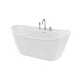 Keros Deckmounted Tub Faucet with Handshower in Brushed Nickel