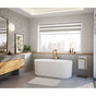 Maax - Tori Matte 5932 Acrylic Freestanding Center Drain Bathtub in Matte White - Matte White