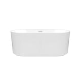 Tori 5932 Acrylic Freestanding Center Drain Bathtub in White