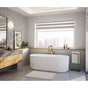 Maax - Tori 6732 Acrylic Freestanding Center Drain Bathtub in White - White