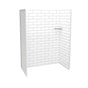 Maax - Utile 6032 Composite Direct-to-Stud Three-Piece Alcove Shower Wall Kit in Metro Tux - Tux
