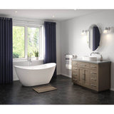 Maax - Mahaba 60 x 29 Acrylic Freestanding Oval Center Drain Bathtub in White - White