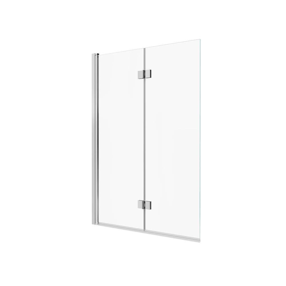 Edge Access 42 x 56 in. 6 mm Pivot Tub Screen for Alcove Installation with Clear glass in Chrome