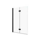 Edge Access 42 x 56 in. 6 mm Pivot Tub Screen for Alcove Installation with Clear glass in Matte Black