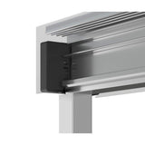 Incognito 70 44-47 x 70 1/2 in. 8mm Bypass Shower Door for Alcove Installation with Clear glass in Brushed Nickel