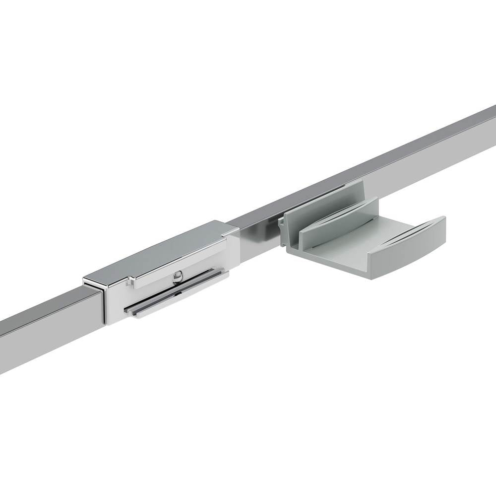 Incognito 70 56-59 x 70 1/2 in. 8mm Bypass Shower Door for Alcove Installation with Clear glass in Brushed Nickel