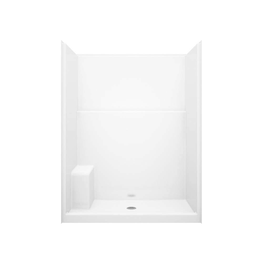 SS3260 AcrylXE Alcove One-Piece Shower in White