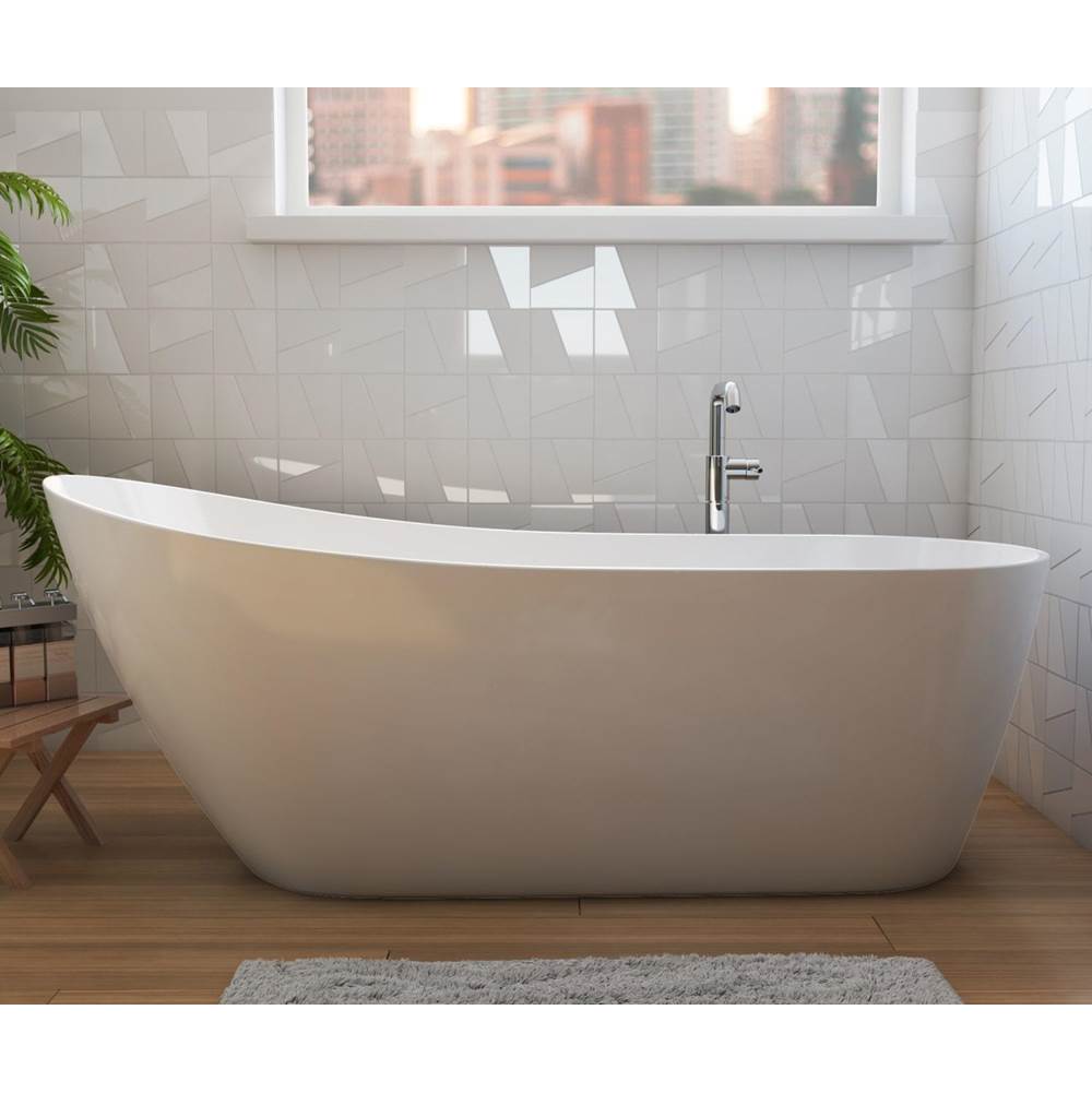 Maax - Soca 67 x 29 Acrylic Freestanding Slipper End Drain Bathtub in White - White