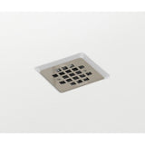 B3Square 4832 Acrylic Alcove Shower Base in White with Anti-slip Bottom with Center Drain