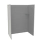 Maax - Utile 6032 Composite Direct-to-Stud Three-Piece Alcove Shower Wall Kit in Factory Sleek Smoke - Smoke