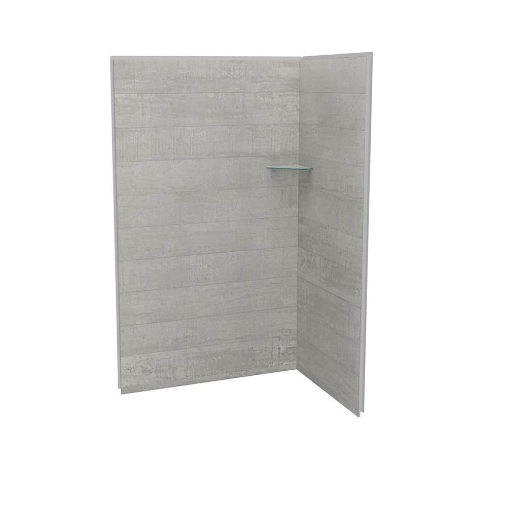 Maax - Utile 4832 Composite Direct-to-Stud Two-Piece Corner Shower Wall Kit in Factory Rough Vapor - Vapor