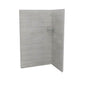 Maax - Utile 4832 Composite Direct-to-Stud Two-Piece Corner Shower Wall Kit in Factory Rough Vapor - Vapor