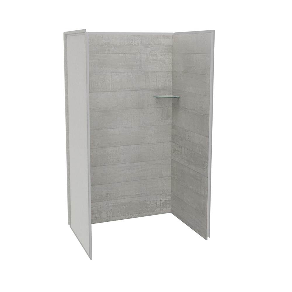 Maax - Utile 4832 Composite Direct-to-Stud Three-Piece Alcove Shower Wall Kit in Factory Rough Vapor - Vapor