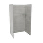 Maax - Utile 4832 Composite Direct-to-Stud Three-Piece Alcove Shower Wall Kit in Factory Rough Vapor - Vapor