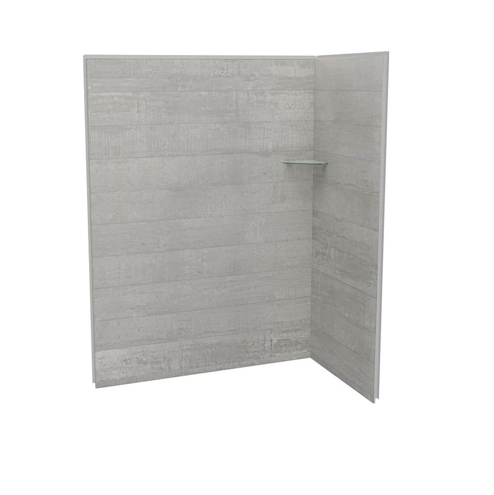 Maax - Utile 6032 Composite Direct-to-Stud Two-Piece Corner Shower Wall Kit in Factory Rough Vapor - Vapor